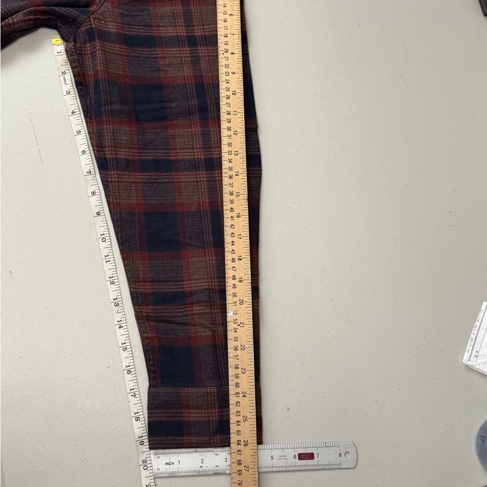 MARINE LAYER Tahoe Flannel Shirt "Navy/Warm Plaid" #11 - Picture 4 of 10